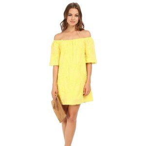 BB Dakota Marine Gauze Off the Shoulder dress